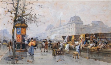 パリのシーン 02 ユージーン・ガリアン Oil Paintings